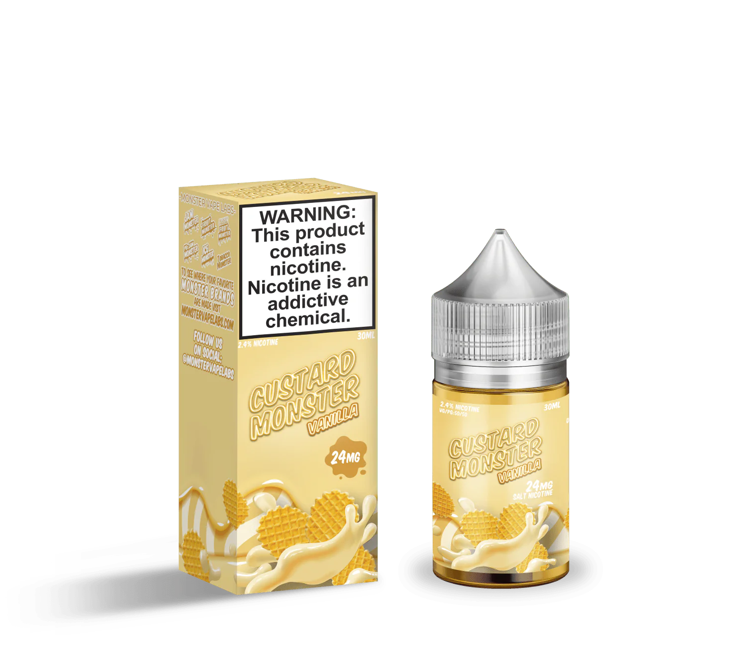 Vanilla Custard Monster Salt E-Liquid - 30mL