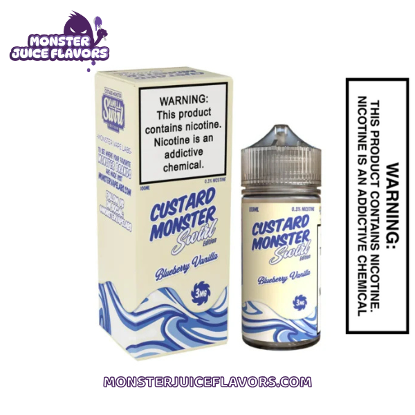 Blueberry Vanilla Custard Monster E-Liquid Swirl Edition - 100mL