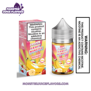 Strawberry Banana Ice - (ICED) Frozen Fruit Monster Salt E-Liquid 30ML