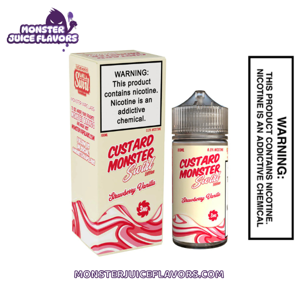 Strawberry Vanilla Custard Monster E-Liquid Swirl Edition - 100mL